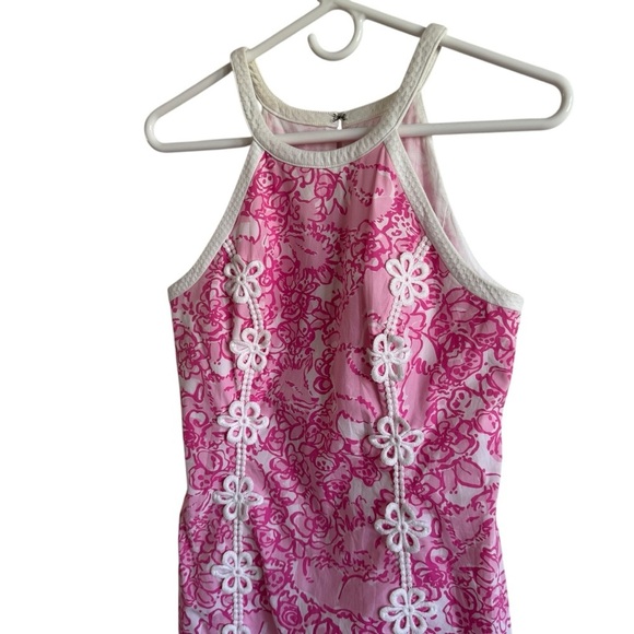 Lilly Pulitzer Pearl Shift Dress, Pink She's a Fox Print, Size 2 - Picture 3 of 8
